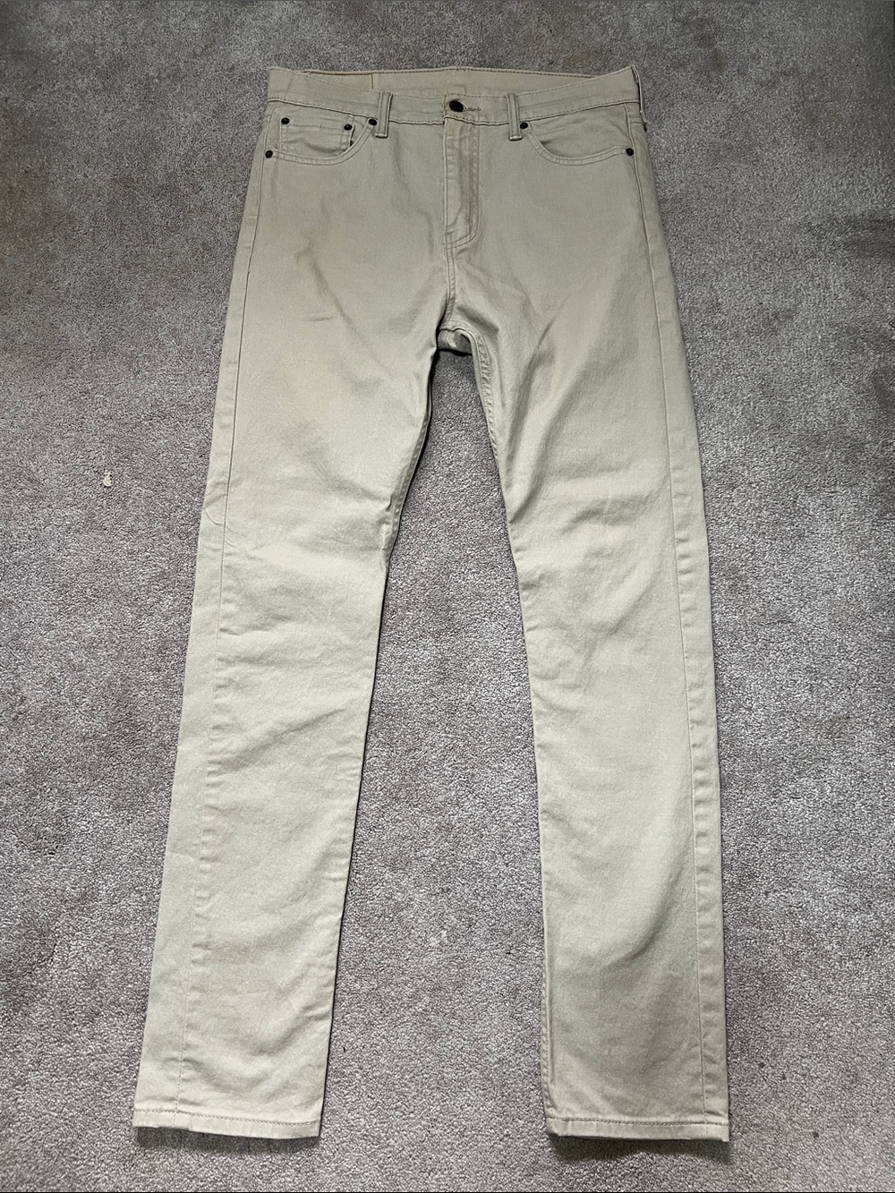 Levi’s 510 Slim Leg Jeans Mens 33W x 34L  Tan Khaki